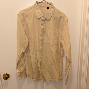 Men's Cream Shirt Italy Linen